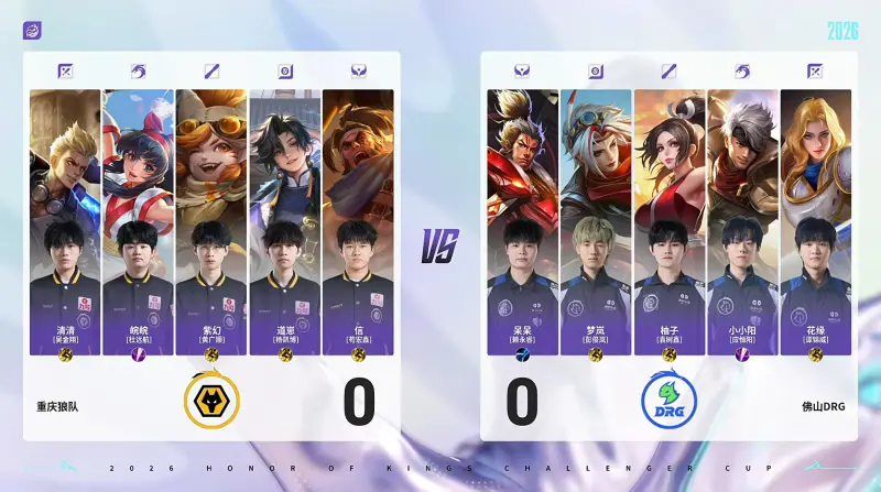狼队 4-1 DRG：清清项羽力拔山兮状态回暖，狼队晋级四强
